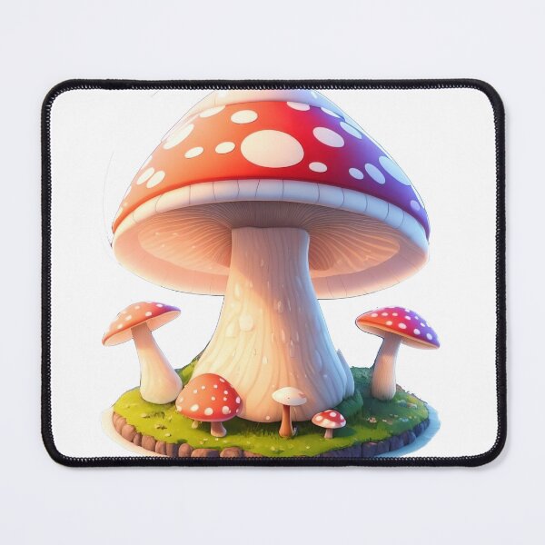 Item preview, Cinematic Mushroom Sticker: Whimsical 3D Vector Art with Charm designed and sold by WASjourney.