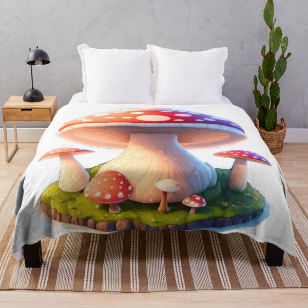 Item preview, Cinematic Mushroom Sticker: Whimsical 3D Vector Art with Charm designed and sold by WASjourney.