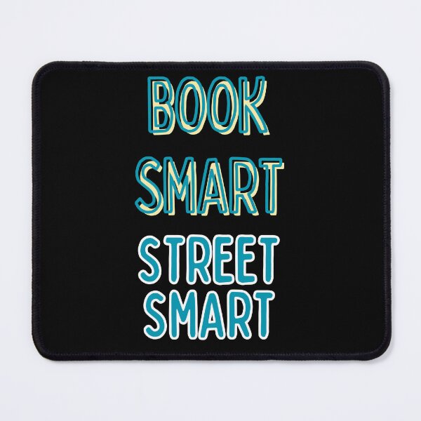 Item preview, Book Smart Street Smart Typography designed and sold by Aestheticlanart.