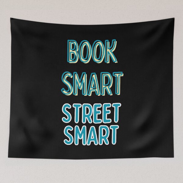 Item preview, Book Smart Street Smart Typography designed and sold by Aestheticlanart.