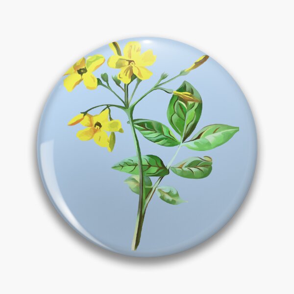 Item preview, Carolina Jasmine Botanical Art Cut Out designed and sold by taiche.
