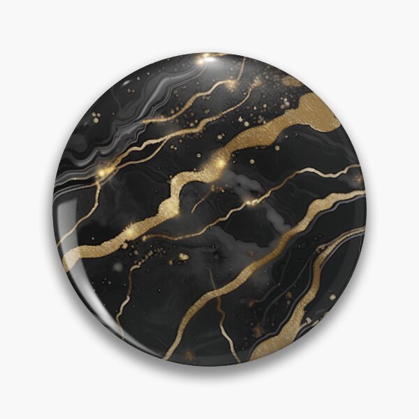 Item preview, Abstract Black Marble with Veins of Gold designed and sold by BirdsnStuff.