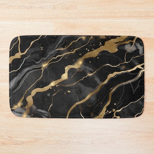 Item preview, Abstract Black Marble with Veins of Gold designed and sold by BirdsnStuff.