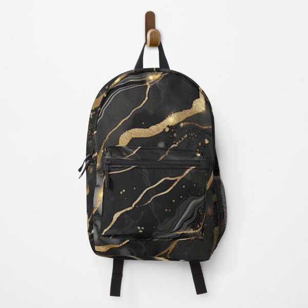 Item preview, Abstract Black Marble with Veins of Gold designed and sold by BirdsnStuff.