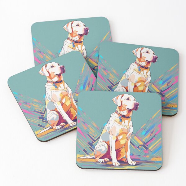Item preview, Lbrador retriever Geometrically stylized  designed and sold by Purrfectly  Furr.
