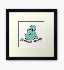 SNAKE MOM Framed Print