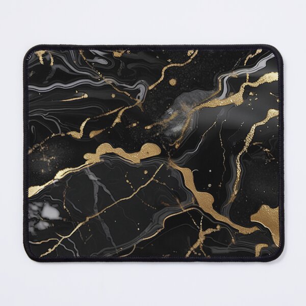 Item preview, Abstract Black Marble with Veins of Gold designed and sold by BirdsnStuff.
