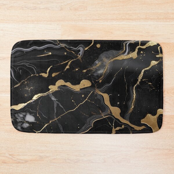 Item preview, Abstract Black Marble with Veins of Gold designed and sold by BirdsnStuff.