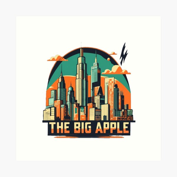 Artikel-Vorschau von 1950er Jahre Art Deco New York – Retro-modernes Neon Skyline T-Shirt, designt und verkauft von Moisky Patterns.