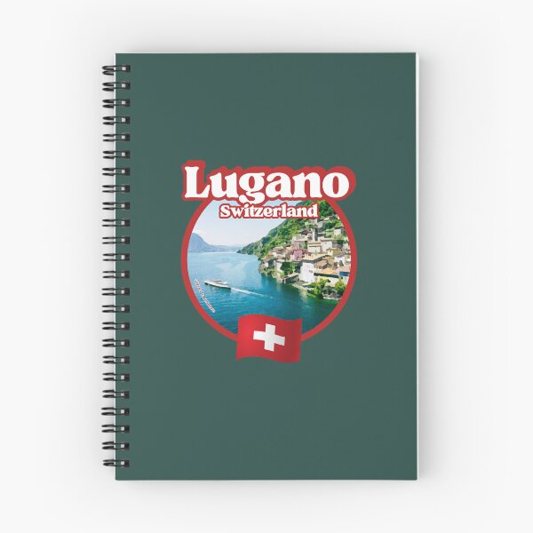 Item preview, Lugano Souvenirs and attractions for tourists, things to see in lugano old town, Swiss Holidays in Switzerland, Red Tourist badge, CH dad mom, grandpa grandma from Lugano, Visit Helvetia I Love Lugano designed and sold by SwissCalibre.