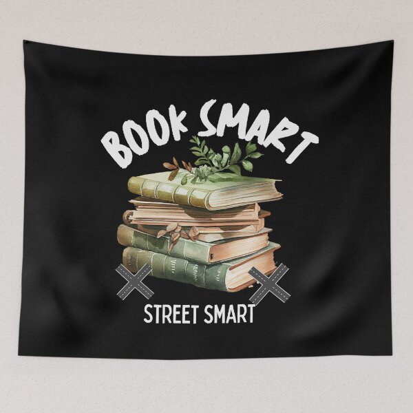 Item preview, Book Smart Street Smart Typography designed and sold by Aestheticlanart.