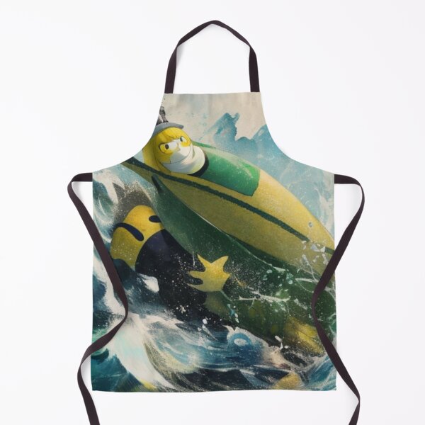 Item preview, Cute yellow penguin surfer boss designed and sold by mikaws.