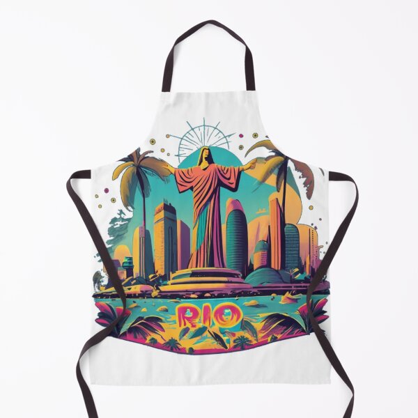 Artikelvorschau, 1970er Jahre Carnaval Rio - Tropisches Neon-Disco-Ära-T-Shirt entworfen und verkauft von Moisky Patterns.