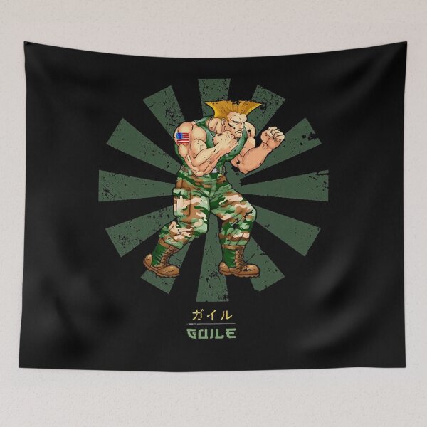 Item preview, Guile Street Fighter Retro Japanese designed and sold by DesignerBomboo.