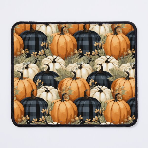 Item preview, Cute Pumpkin Design in Orange, White, and Buffalo Check designed and sold by LWLDesigns.