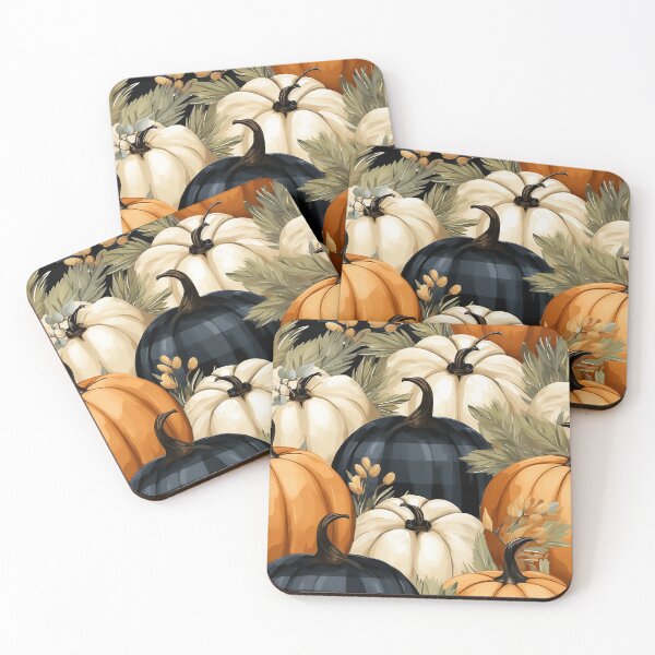 Item preview, Cute Pumpkin Design in Orange, White, and Buffalo Check designed and sold by LWLDesigns.