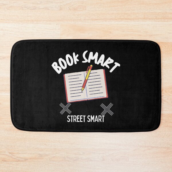 Item preview, Book Smart Street Smart funny saying designed and sold by Aestheticlanart.