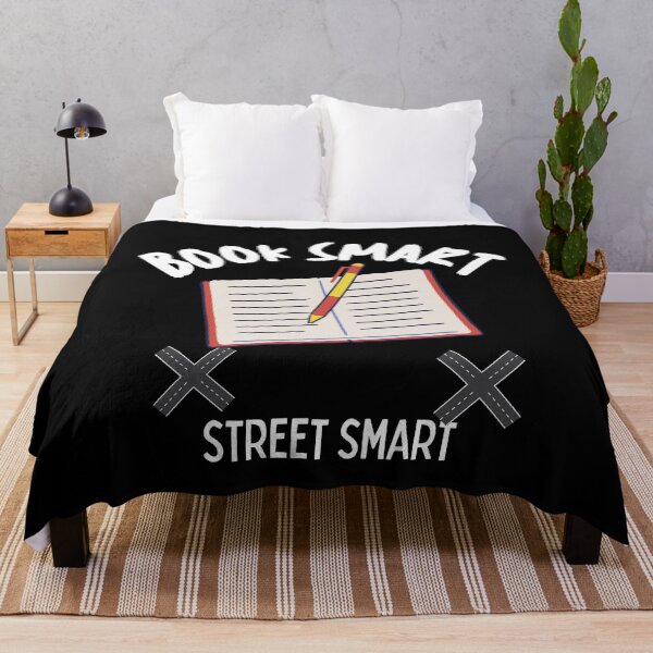Item preview, Book Smart Street Smart funny saying designed and sold by Aestheticlanart.