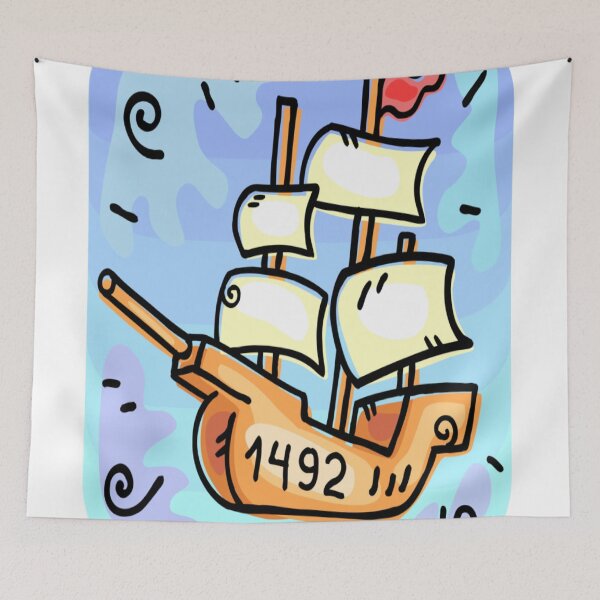 Item preview, 1492 Sticker  designed and sold by The Happiness Market .