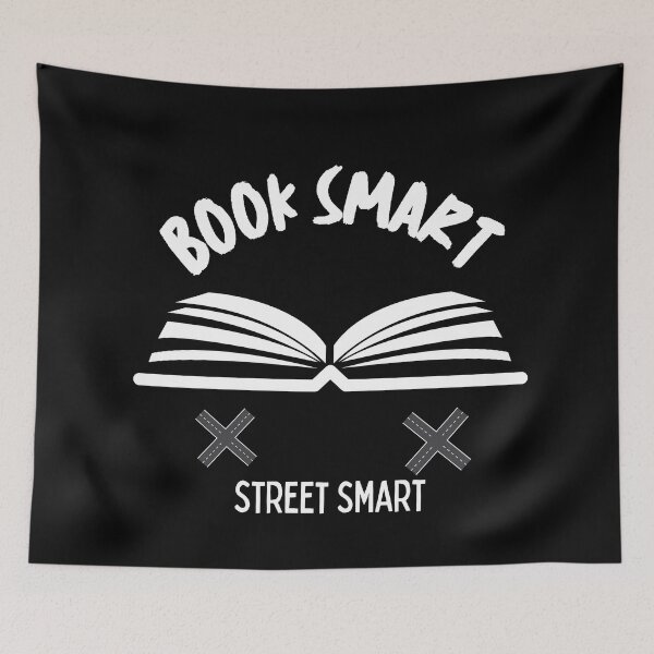 Item preview, Book Smart Street Smart quotes designed and sold by Aestheticlanart.