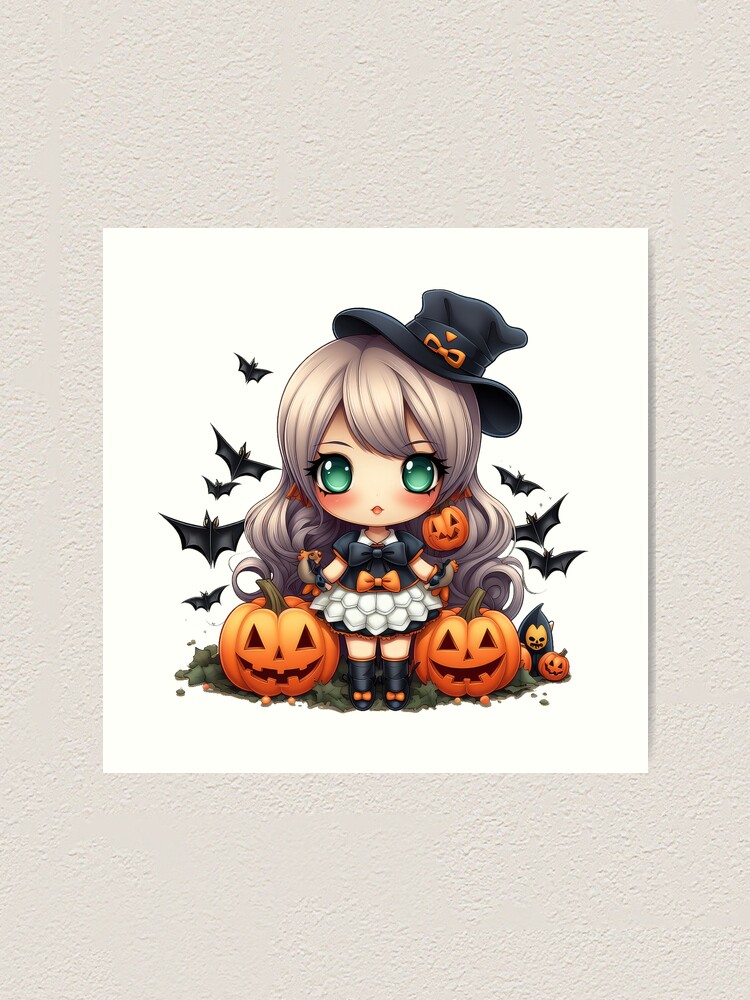 Cute Halloween Girl!  Halloween girl, Cute halloween, Cute chibi