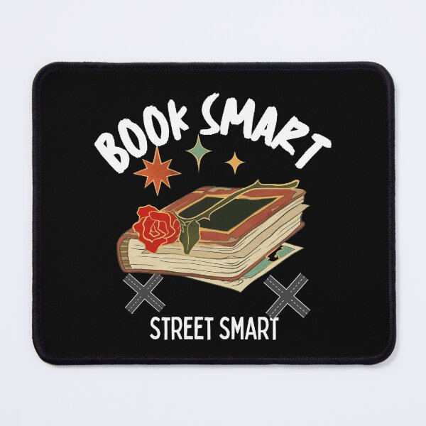 Item preview, Book Smart Street Smart funny designed and sold by Aestheticlanart.