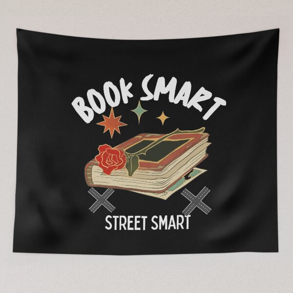 Item preview, Book Smart Street Smart funny designed and sold by Aestheticlanart.