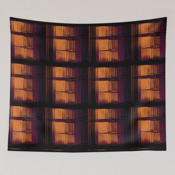Item preview, Clementine Elegance: Orange Glass Elegant Pattern designed and sold by Noorkin.