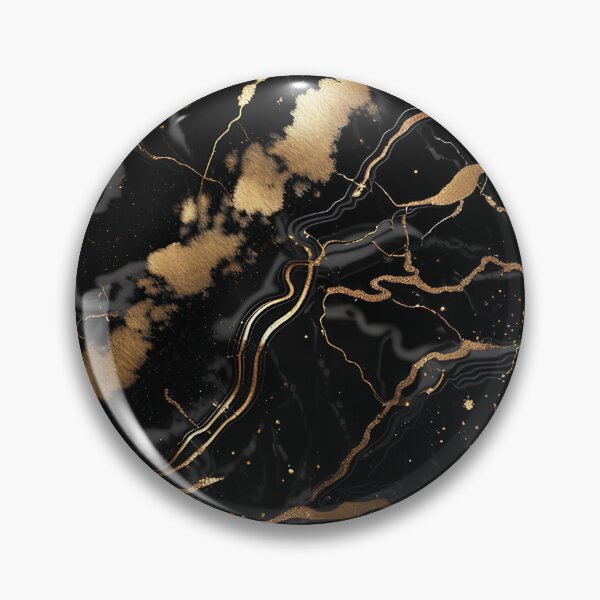 Item preview, Abstract Black Marble with Veins of Gold designed and sold by BirdsnStuff.