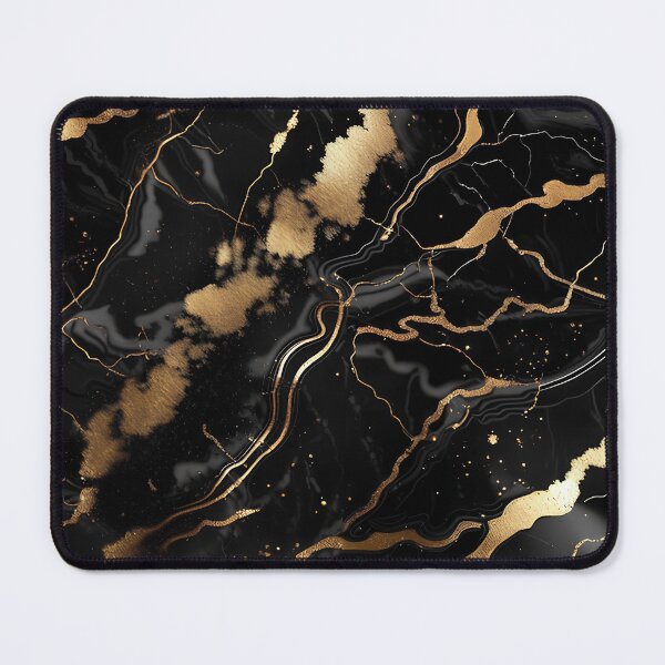Item preview, Abstract Black Marble with Veins of Gold designed and sold by BirdsnStuff.