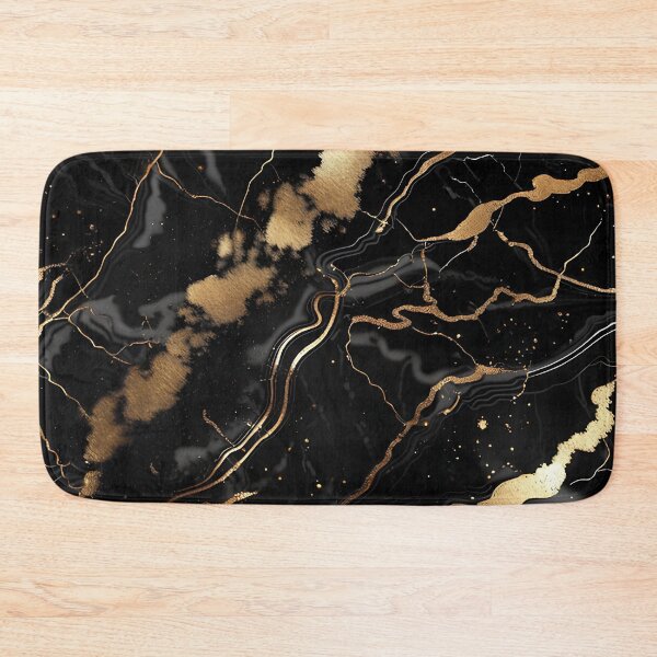 Item preview, Abstract Black Marble with Veins of Gold designed and sold by BirdsnStuff.