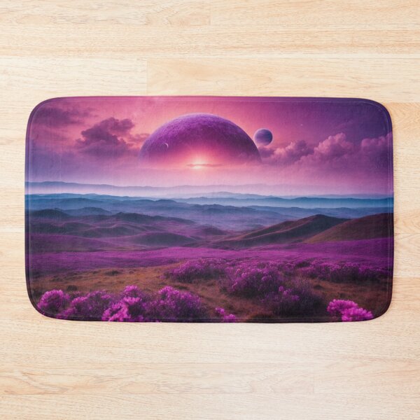 Item preview, Alien Dreamscape - Purple Skies and Blooming Hills #1 designed and sold by Electric-Easel.