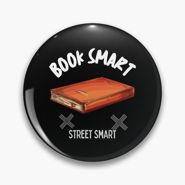 Item preview, Book Smart Street Smart sayings designed and sold by Aestheticlanart.