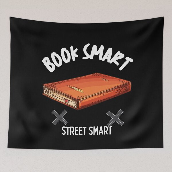 Item preview, Book Smart Street Smart sayings designed and sold by Aestheticlanart.