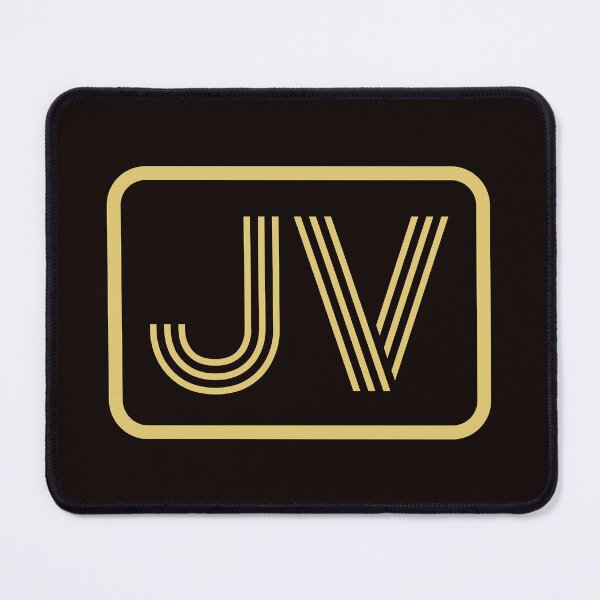 Item preview, JV Initials Gold Geometric Letters designed and sold by Jeallan Designs.