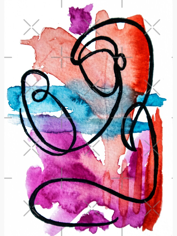 Thumbnail 3 of 3, Sticker, Colorful Women: Mother and Baby Line Drawing designed and sold by ThespisMedia.