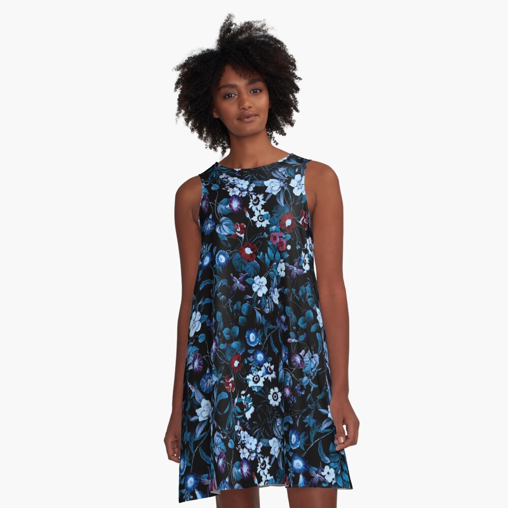 Night Garden XXXII A-Line Dress