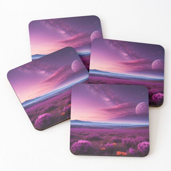 Item preview, Alien Dreamscape - Purple Skies and Blooming Hills #2 designed and sold by Electric-Easel.