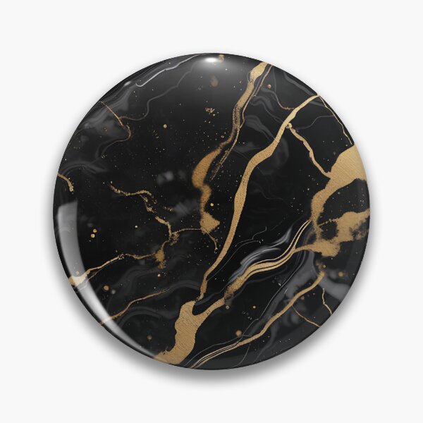 Item preview, Abstract Black Marble with Veins of Gold designed and sold by BirdsnStuff.