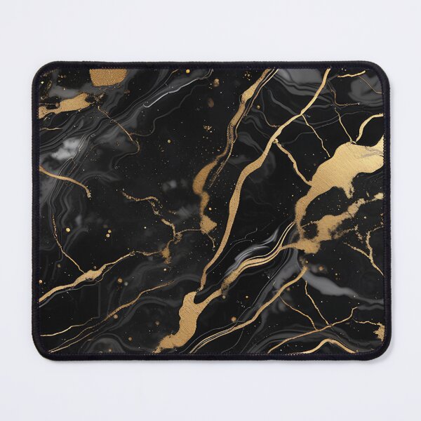 Item preview, Abstract Black Marble with Veins of Gold designed and sold by BirdsnStuff.