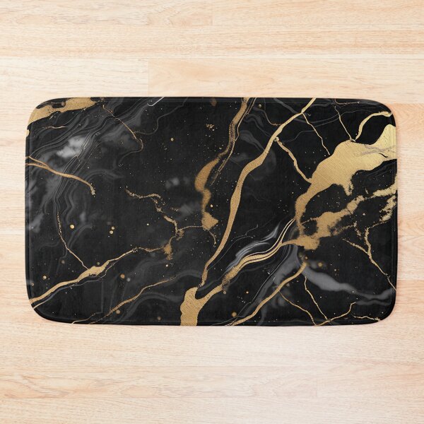 Item preview, Abstract Black Marble with Veins of Gold designed and sold by BirdsnStuff.