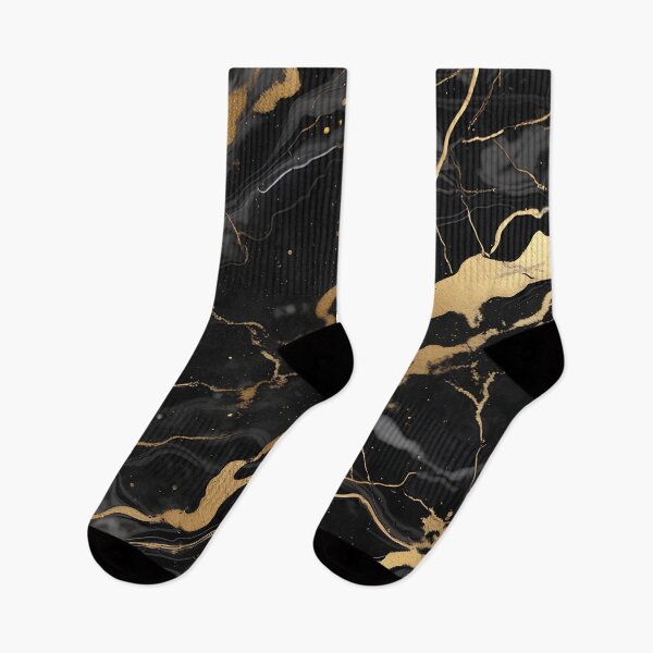 Item preview, Abstract Black Marble with Veins of Gold designed and sold by BirdsnStuff.