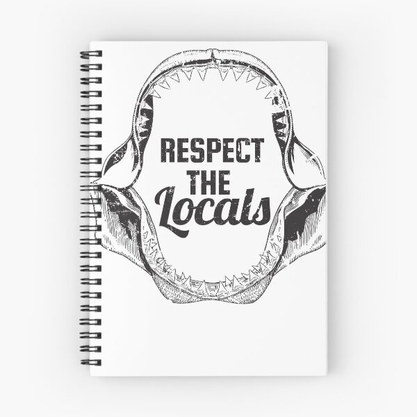 Item preview, Respect The Locals Shark Jaw Vintage Distressed Style Shark  designed and sold by banwa.