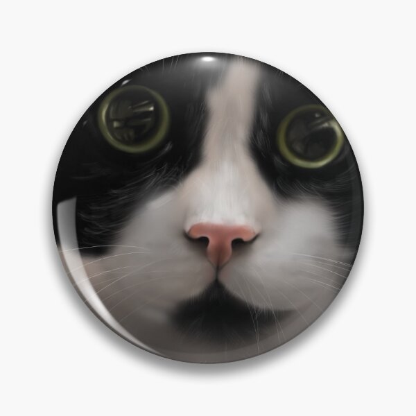 Item preview, Tuxedo cat, realistic digital painting  designed and sold by amiileila.