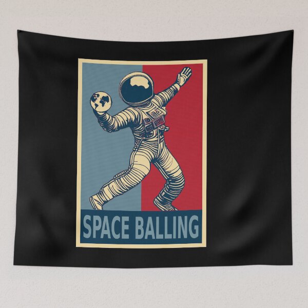 Item preview, Space Balling Astronaut Throwing Planet Earth designed and sold by TrueArtsStore.