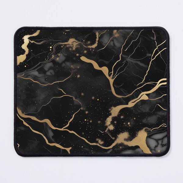 Item preview, Abstract Black Marble with Veins of Gold designed and sold by BirdsnStuff.