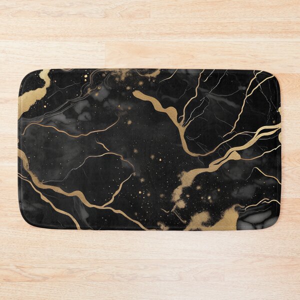 Item preview, Abstract Black Marble with Veins of Gold designed and sold by BirdsnStuff.