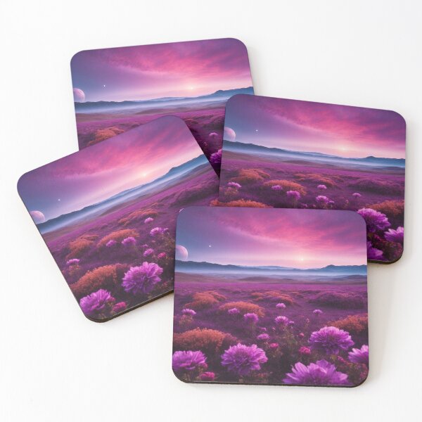Item preview, Alien Dreamscape - Purple Skies and Blooming Hills #3 designed and sold by Electric-Easel.