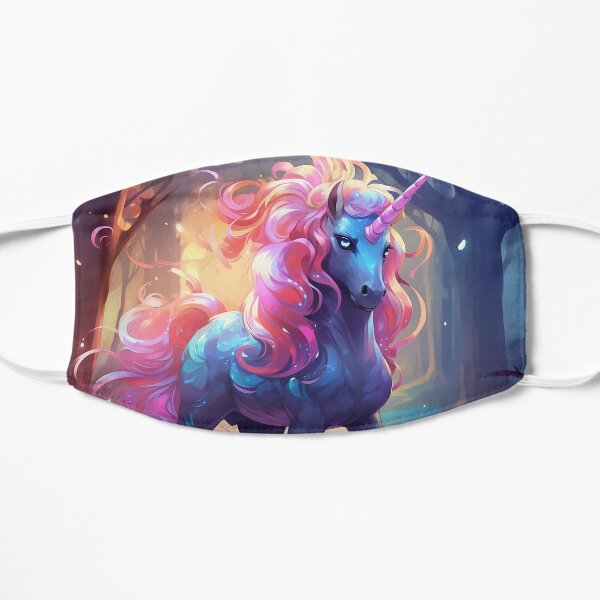 Retro Unicorn Flat Mask