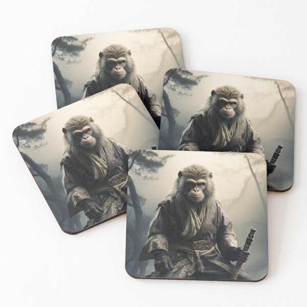 Item preview, Japanese macaque samurai designed and sold by Jaro90.